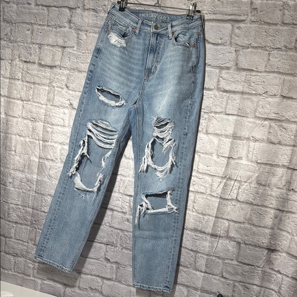 American Eagle Distressed Light Blue Jeans